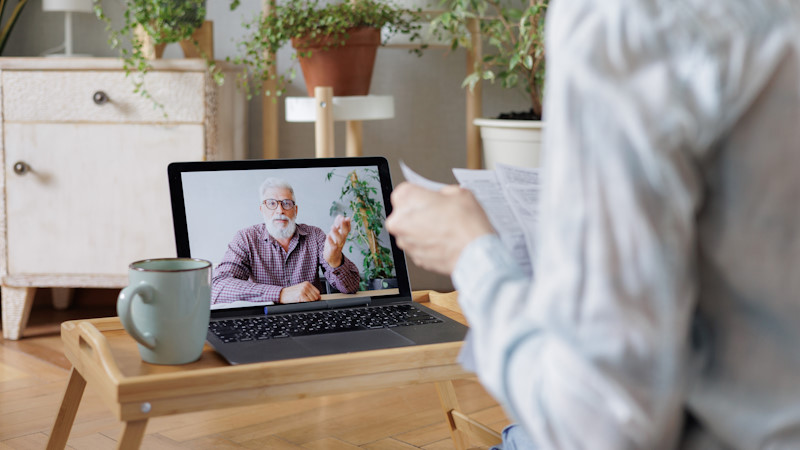 Meeting online.